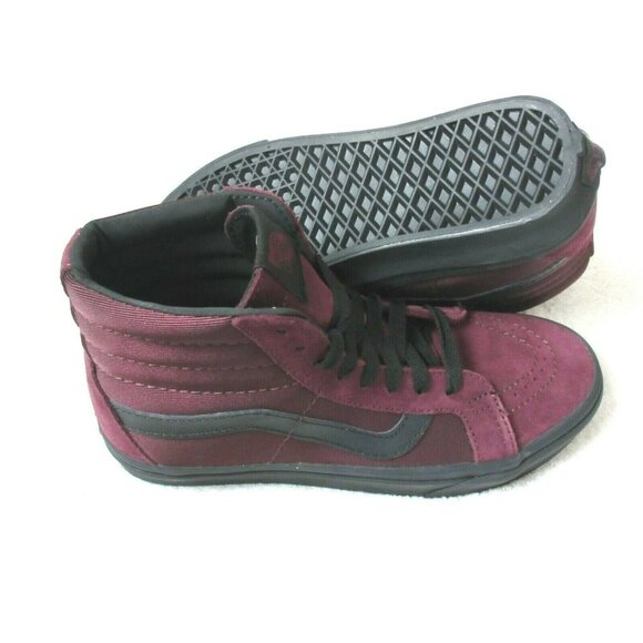 COPY - Vans Womens Sk8-Hi Reissue Metallic Twill Port Royale Red Suede Shoes 6.… - Picture 2 of 5